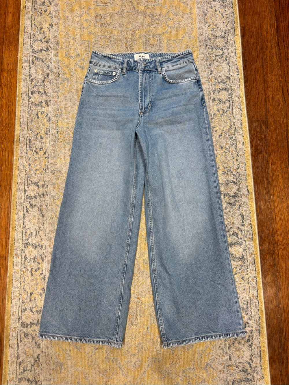 Rails Light Blue Wide-Leg Women's Jeans